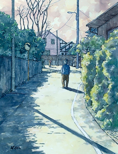 大場伸之 顔彩画 展 「東京探訪記」過去、現在、未来