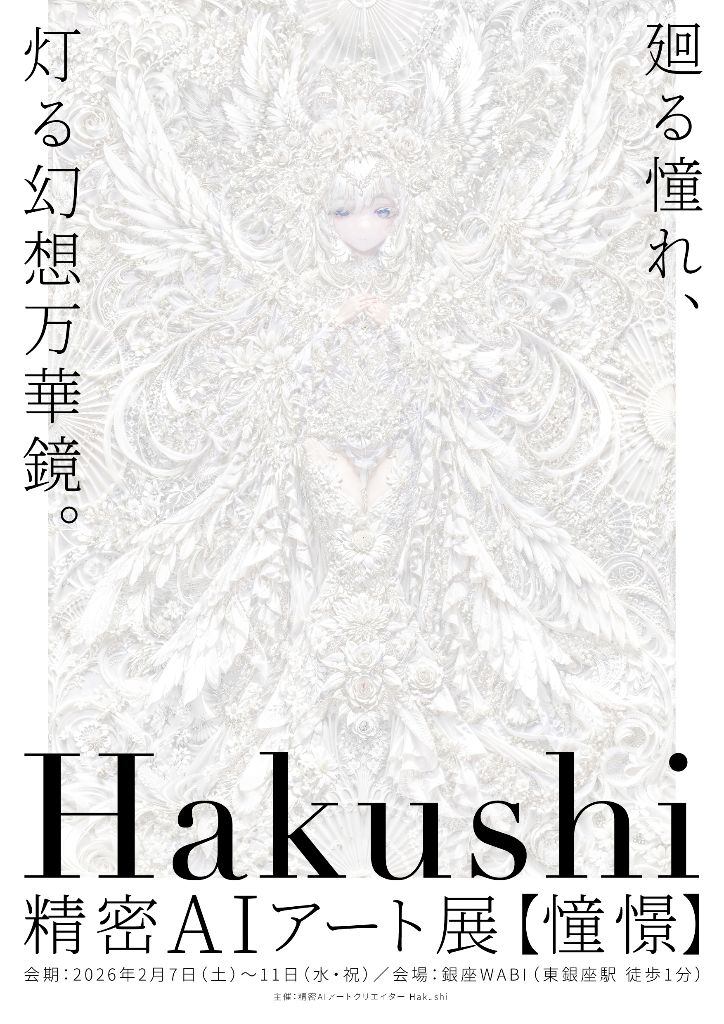 Hakushi 精密AIアート展【憧憬】