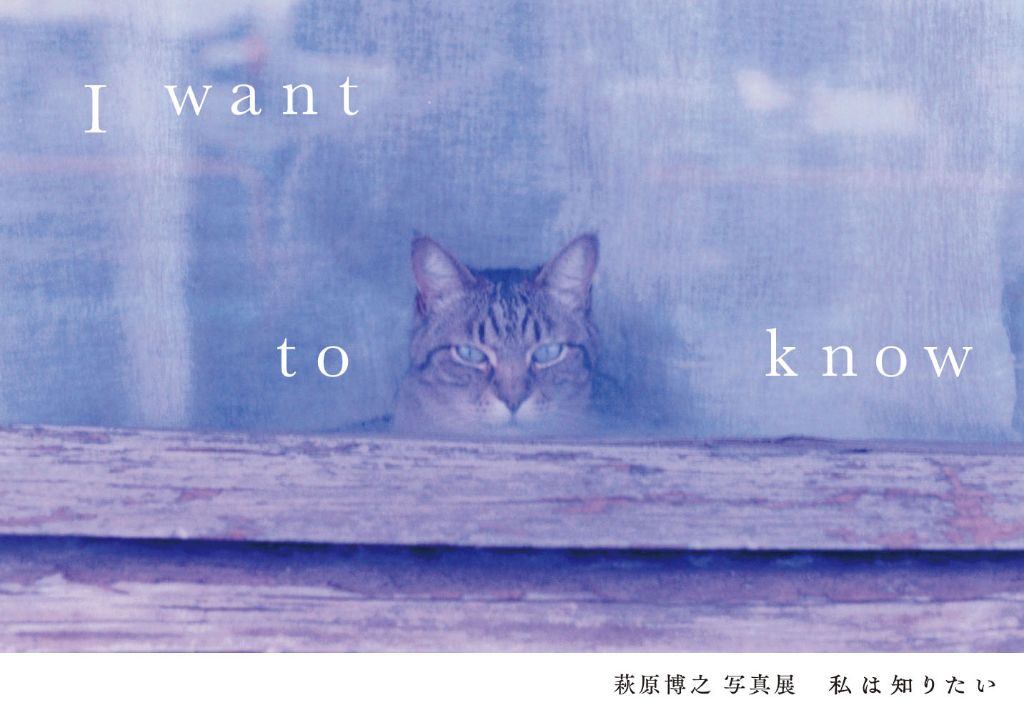 萩原博之 写真展 ｜「私は知りたい I want to know」