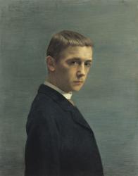 フェリックス・ヴァロットン 《20歳の自画像》 1885年 油彩/カンヴァス ローザンヌ州立美術館 Photo: J.-C. Ducret, Musée cantonal des Beaux-Arts, Lausanne
