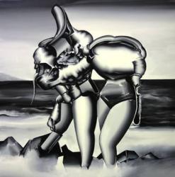 五木田 智央  “Acapulco”, 2011年  アクリル、グワッシュ、カンヴァス  65.2 × 65.2 cm