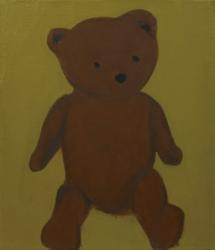 「teddy bear」　素材：キャンバスに油彩 サイズ：530mm×455mm　制作年：2019