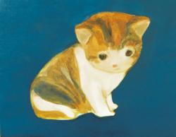 「kitty」 キャンバスに油彩 サイズ：F6(410×318㎜) 制作年：2021年