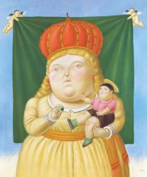 フェルナンド・ボテロ《 コロンビアの聖母（》部分）1992年　油彩／カンヴァス　