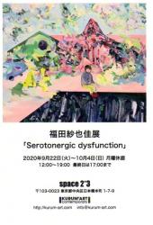 福田紗也佳展「Serotonergic dysfunction」