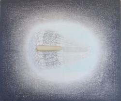 木村太陽 KIMURA Taiyo　（鉛筆、アクリル、ジェッソ、キャンバス、包丁の柄51.0x61.0cm）