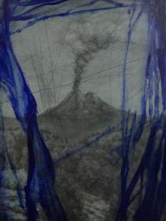 Mt.Etna 2013 80.5×60.5cm graphite, oil on canvas