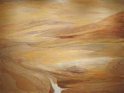 「埋む風景－蝸」 油彩、パネル 136×180cm