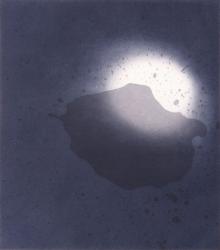 Untitled (Moonrise) print #4, 1998, etching on washi, 50.2 x 41.9 cm