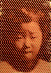 a study of identity, 2020, Photo emulsion on brass plate, 7" x 5"