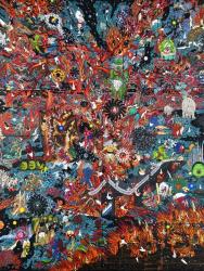 山本竜基「混沌図」2012キャンバスにアクリル400.3x302.3cm ©YAMAMOTO Ryuki / Courtesy Mizuma Art Gallery