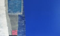 案内状作品 「青と白Ⅰ」 油彩 キャンバス 100号
