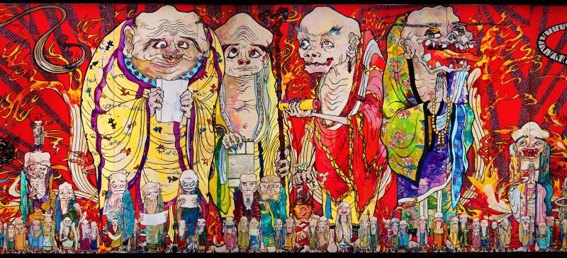 村上隆の五百羅漢図展