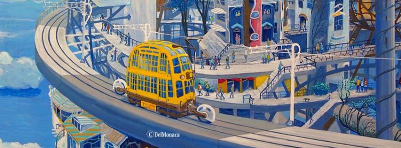 画家でるもなか セルリアンブルーの残照展