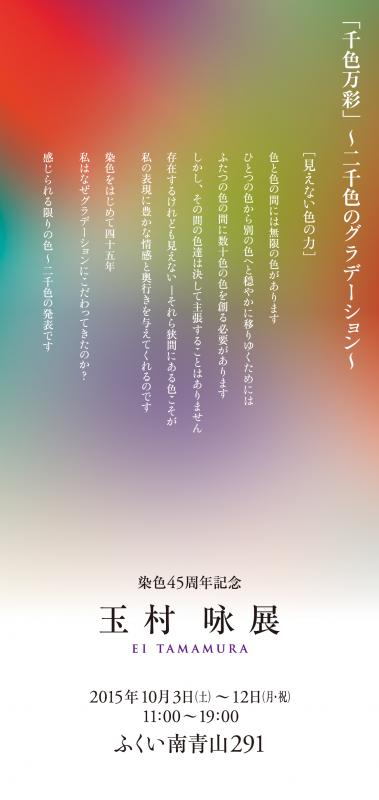 2000色のグラデーション〜玉村咏 展