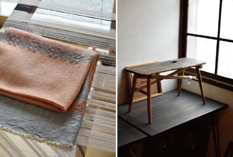 伝統織りと秩父古材の仕事　 Handweaver Magnetic Pole × ツグミ工芸舎