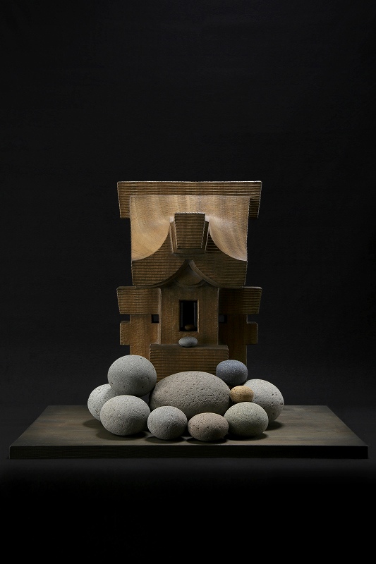 秘展 其の三／垂直ノ存在社　［木彫］佐々木誠＋［絵画］東千賀（賛助出品）