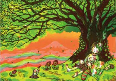 風鈴丸展 伝統木版画で描く心象風景