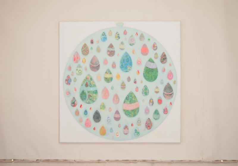 上西慶子絵画展 ヨーヨー