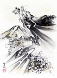 華やかなる水墨書画の世界　北畠聖龍展
