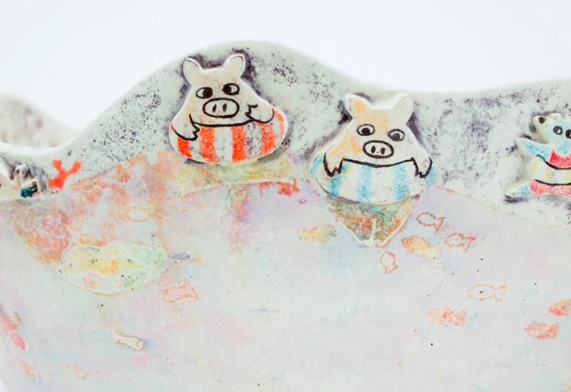 岩佐悠子展　「うつわの絵本」