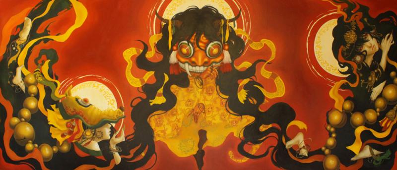 宮間夕子個展「神秘も狂気も太陽の渦」