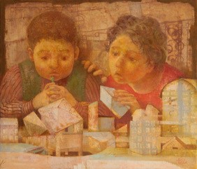 ギャラリー絵夢35周年記念展  逍遥の眼差し  ー岩井壽照・木下晋・増田常徳・水上泰財展ー