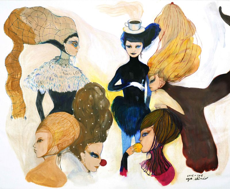 真道 彩展　"魔女の頭巾- Witch's Hair Net "