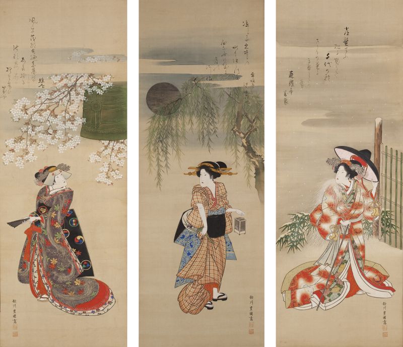 日本初公開！シカゴ ウェストンコレクション 「肉筆浮世絵－美の競艶～浮世絵師が描いた江戸美人１００選～」