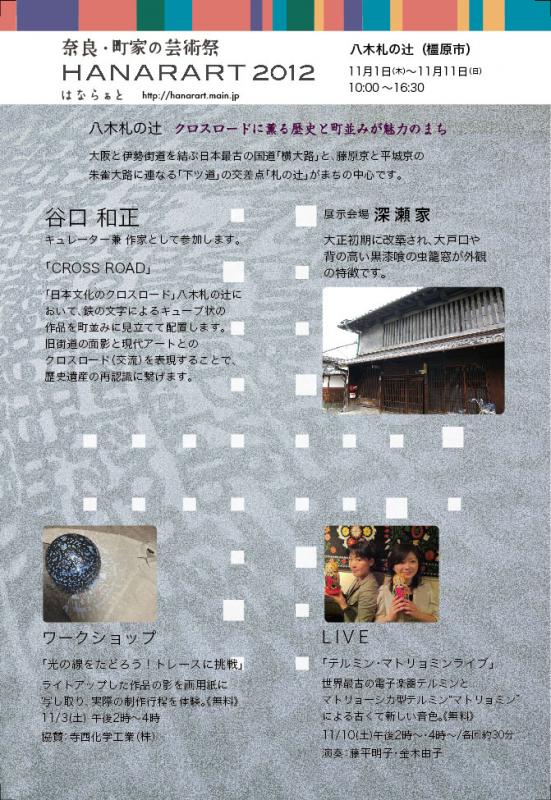奈良・町家の芸術祭HANARART2012