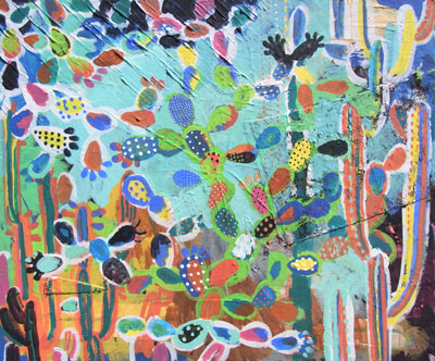 広瀬真咲個展　生態学２　サボテンのＤＮＡ