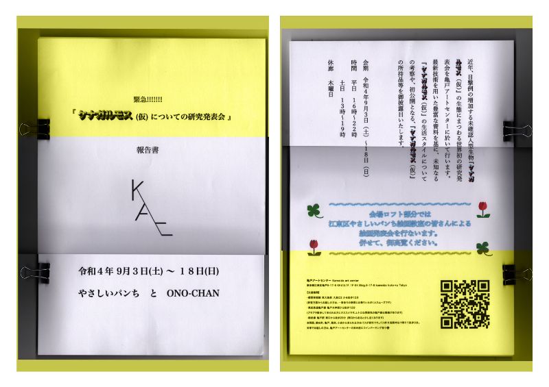 ケナガルモス(仮)についての研究発表会