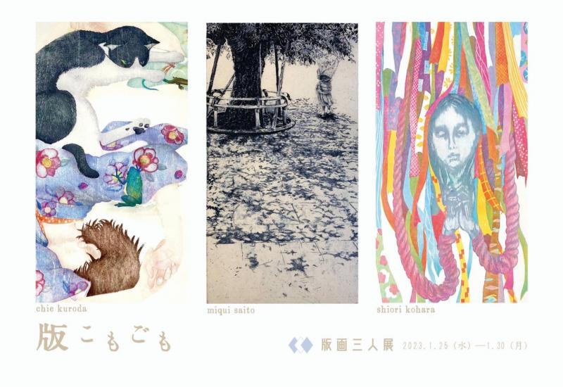 版こもごも 〜版画三人展〜