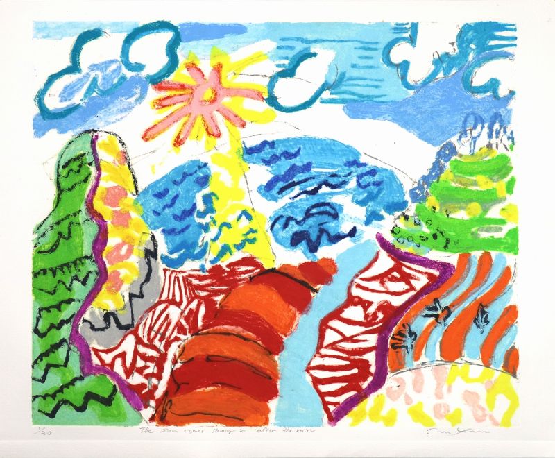 山田麻意　版画展 ～ The Sun comes shining in after the rain ～ 　～ 雨の後に、太陽は輝いてくる ～