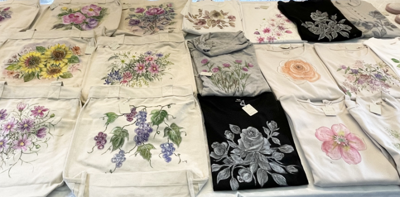 堂本元子・手描き染色展示販売会