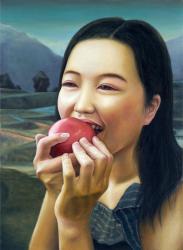 「おいしいみ 」”tasty fruits"   45.5x33.3cm (F8)　油彩、画布 oil on canvas