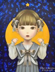 「星のみずうみ」F-6 410x318mm oil on canvas,panel 2023～2024