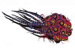 新作：《More Love Above The Peace #17》2024 刺繍絵画136x331cm