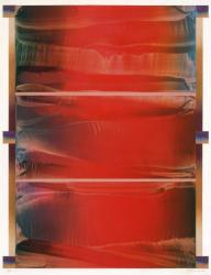 加納光於  「《胸壁にて》No.75」1980　油彩、カンヴァスペーパー　40.4×31.2cm　