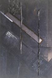 川島清　「Work 105」　1989　鉛、ワックス、アクリル　148×100×7cm