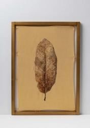 錬金術師  2023  42 x 31 x 1.5 cm  Silk embroidery on dyed silk cloth, brass (framed)  Photo: Masashi Kuma