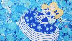《Blue Princess》 2023 オートモーティブペイント、アクリル、アルミパネル 90 x 160 x 10 cm ©AMANO Yoshitaka Courtesy of Mizuma Art Gallery