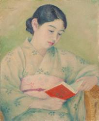 埴原久和代《赤い本》 1927年　山梨県立美術館蔵