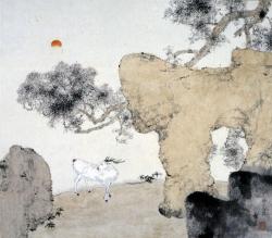 仙山朝陽 1930年代後半 紙本着色 小杉放菴記念日光美術館蔵