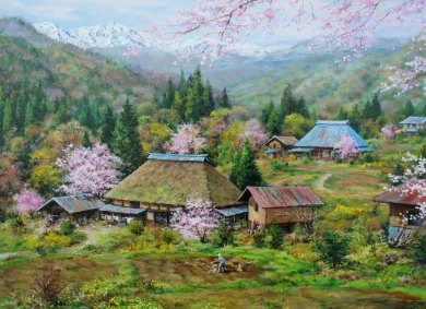 倉島玲子油彩画展 - (アート・北アルプス展望美術館安曇野ギャラリー