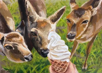 子供が描くドキッとするとき絵画展- (アート・フジタスクエアまるくる