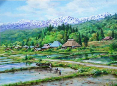 倉島玲子油彩画展 - (アート・北アルプス展望美術館安曇野ギャラリー