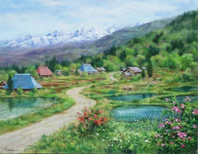 倉島玲子油彩画展 - (アート・北アルプス展望美術館安曇野ギャラリー