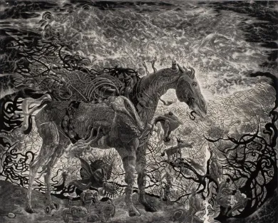 二階武宏-木口木版画＆ペン画-展- (アート・乙画廊[大阪]) | 個展なび