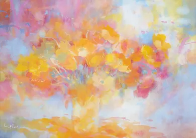 陽光のもと 花に愛をこめて 船本清司・船本大輔 ガッシュ画展- (アート